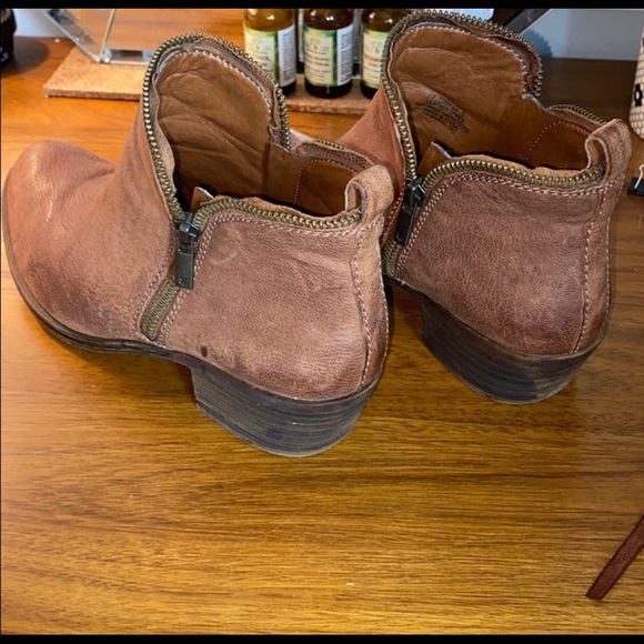 Lucky Brand Brown Leather Bootie - Picture 2 of 4
